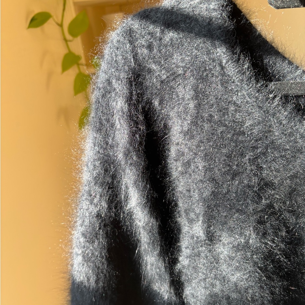 Vintage Black Angora Sweater